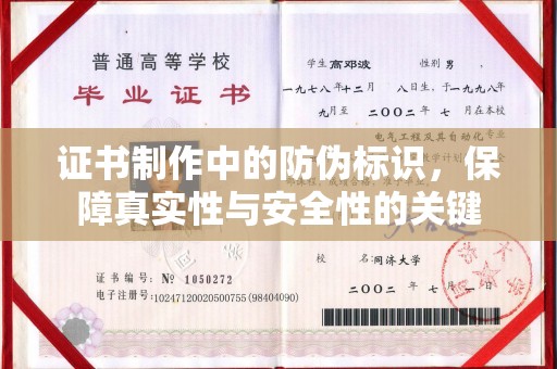 林芝证书制作中的防伪标识，保障真实性与安全性的关键