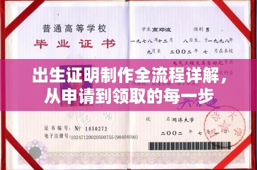 林芝出生证明制作全流程详解，从申请到领取的每一步