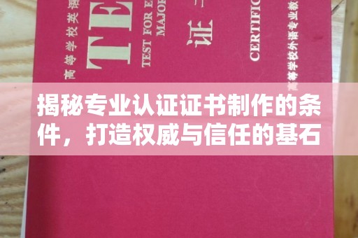 林芝揭秘专业认证证书制作的条件，打造权威与信任的基石
