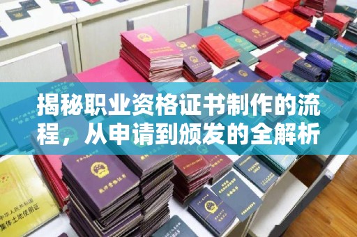 林芝揭秘职业资格证书制作的流程，从申请到颁发的全解析