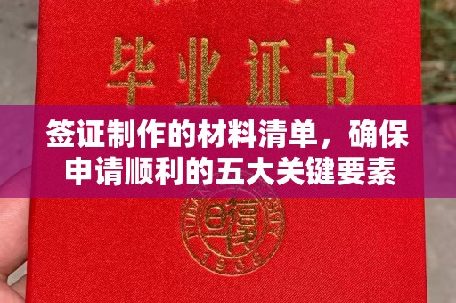 林芝签证制作的材料清单，确保申请顺利的五大关键要素