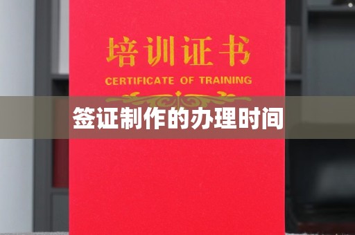 林芝签证制作的办理时间