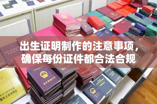 林芝出生证明制作的注意事项，确保每份证件都合法合规